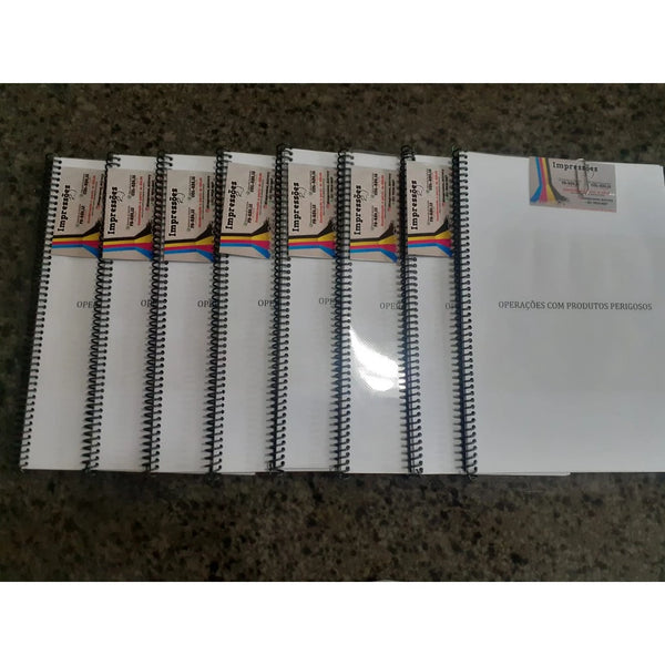 impressão e encadernação de apostilas 600 páginas preto frente e verso  com 1 encadernação