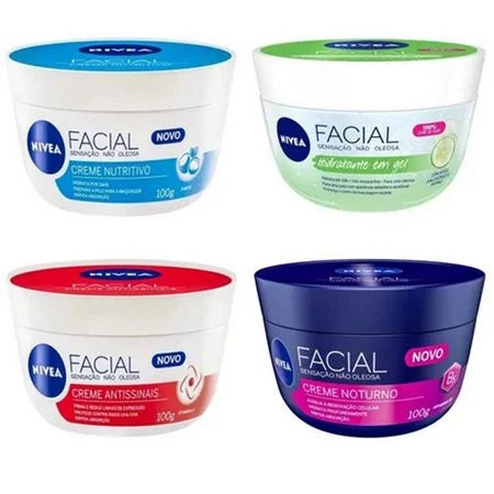 Creme Nivea Facial 100g  Antissinais - Nutritivo - Noturno  - Gel Fresh - Envio Imediato