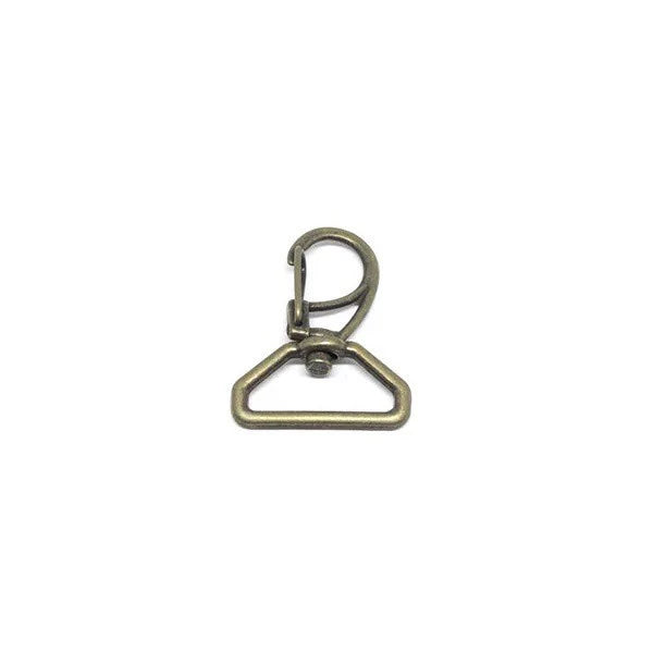 Mosquetão 25mm Metal Ouro Velho Zamak - 10 und