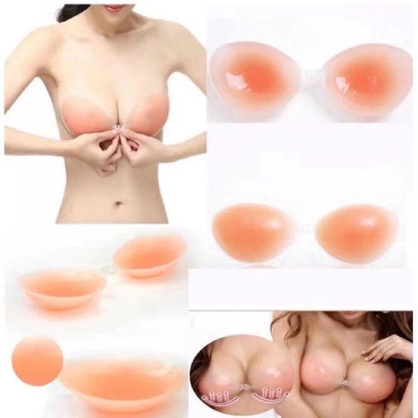 Sutiã Adesivo de Silicone Invisível Aumenta E Levanta Seios