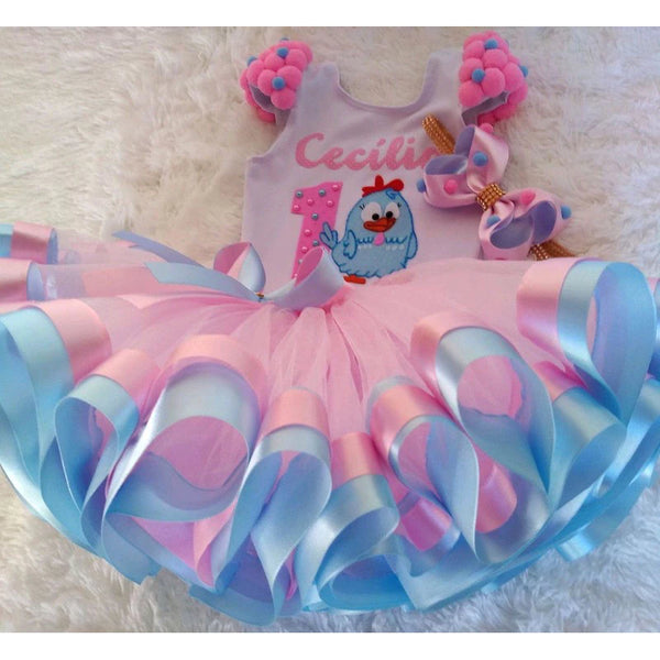 Conjunto Tutu Galinha Pintadinha