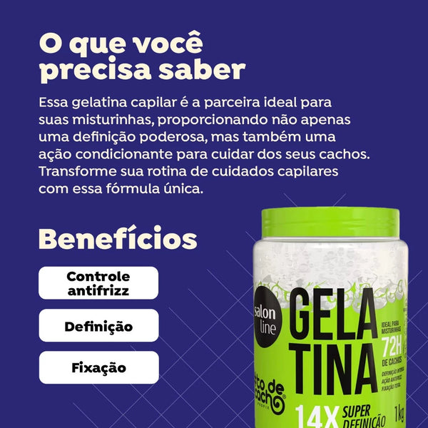 Gelatina Todecacho Não sai da Minha Cabeça 1 kg - Salon Line